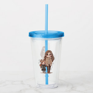 Vaso Acrílico Bono de mamá y hija Adorable (5)