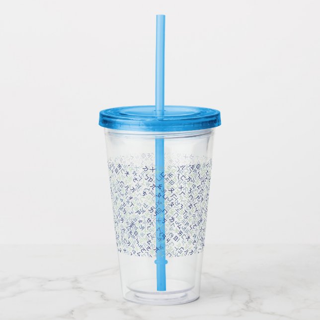 Vaso Acrílico Bopomofo (Anverso)