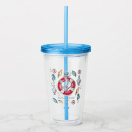 Vaso Acrílico Bote personalizado de nauta acuática