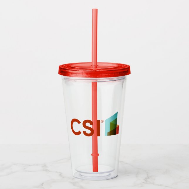 Vaso Acrílico Botella de agua acrílica CSI (Anverso)