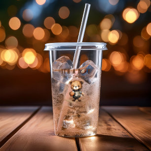 Vaso Acrílico Boy Bearly Wait American Football Baby Shower