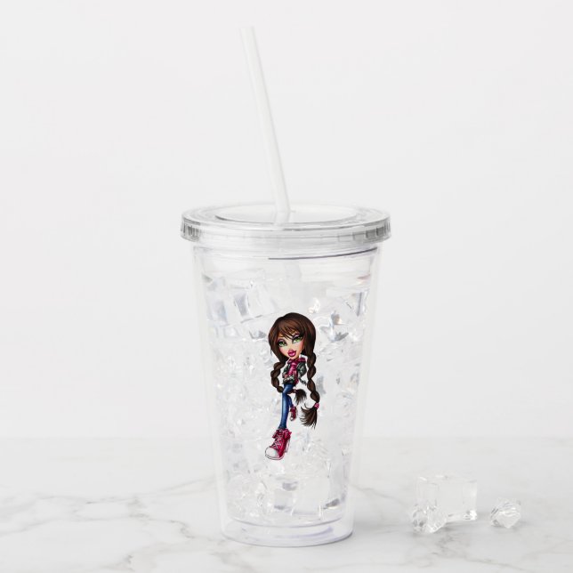 Vaso Acrílico Bratz Acrylic Tumbler (Anverso (hielo))