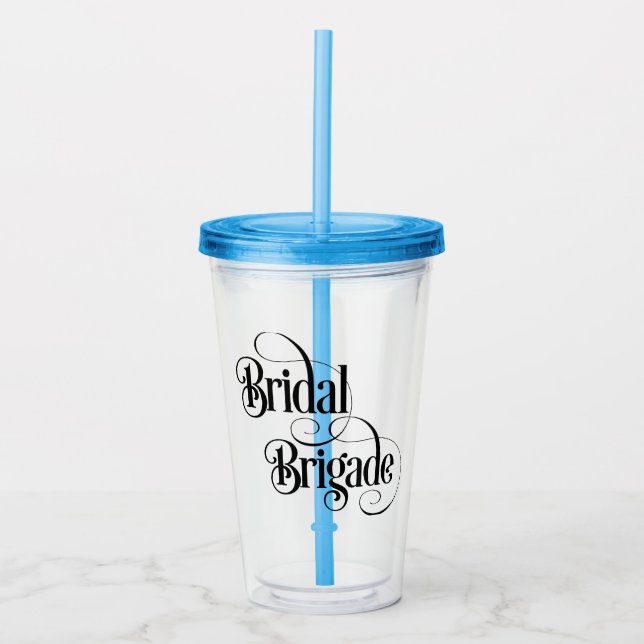 Vaso Acrílico Brigada Nupcial (Anverso)
