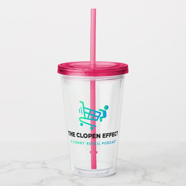 Vaso Acrílico Brindis por The Clopen Effect (Anverso)