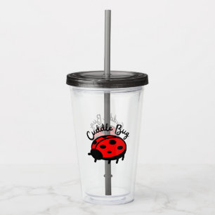 Vaso Acrílico Bug Ladybug Diseño atractivo y acogedor