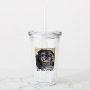 Vaso Acrílico Bumblesnot "no ensucia conmigo "