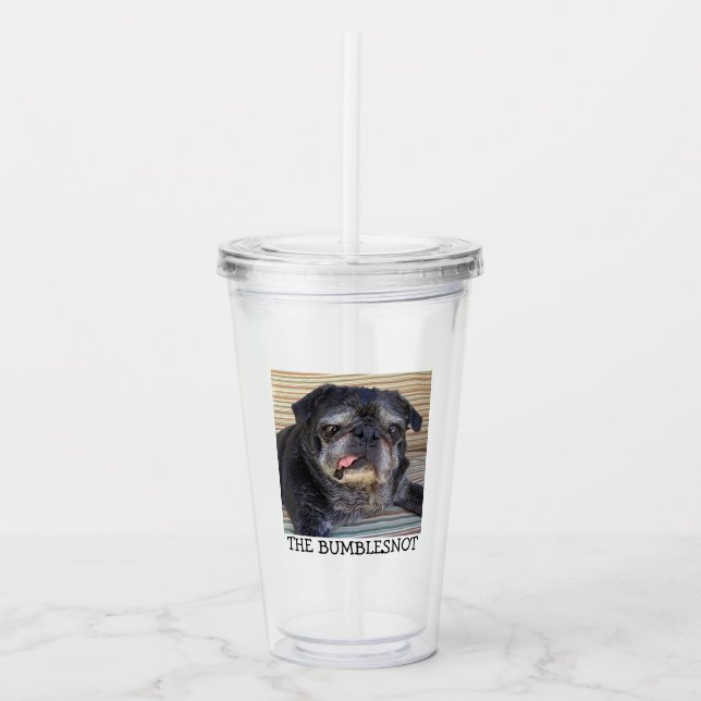 Vaso Acrílico Bumblesnot "no ensucia conmigo " (Anverso)