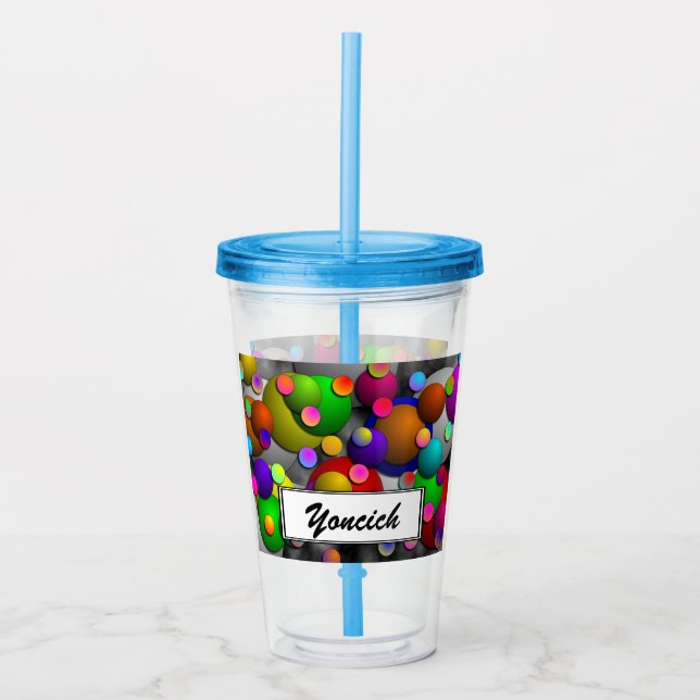 Vaso Acrílico Burbujas de Kenneth Yoncich (Anverso)