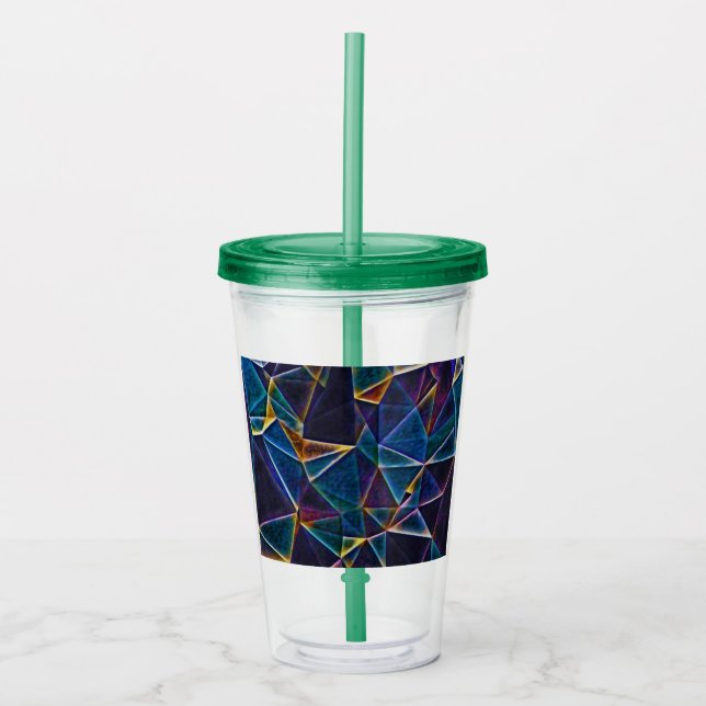 Vaso Acrílico Burbujas rotas Tumbler acrílico (Anverso)