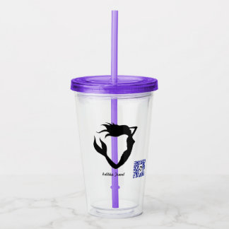 Vaso Acrílico Burbujas Viajan Sirena Acrílico Tumbler