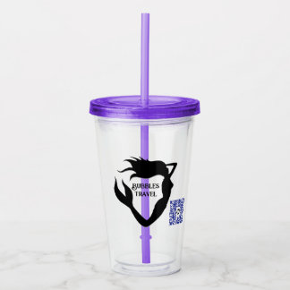 Vaso Acrílico Burbujas Viajan Tumbler acrílico