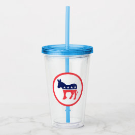 Vaso Acrílico Burro Democrático