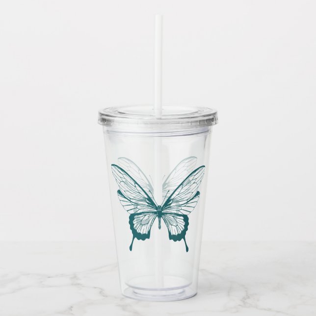 Vaso Acrílico Butterfly Acrylic Tumbler (Anverso)