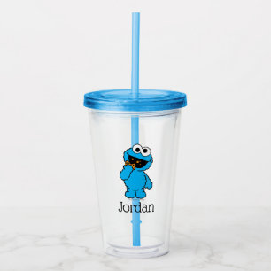 Vaso Acrílico C es para Cookie Monster   Añadir su nombre