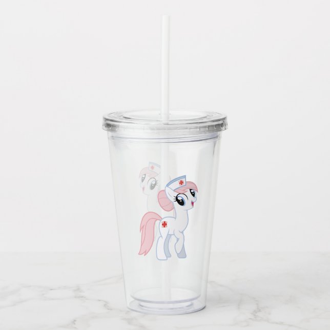 Vaso Acrílico Caballo pequeño (Anverso)