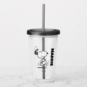 Vaso Acrílico Cacahuetes   Baile Snoopy Happy