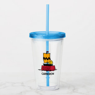 Vaso Acrílico Cacahuetes Barco de vela de Woodstock Snoopy Dis