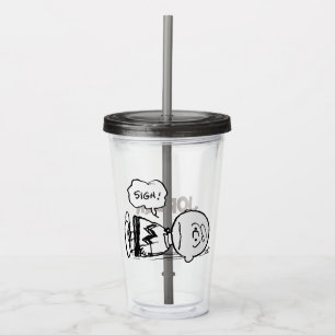 Vaso Acrílico Cacahuetes   Charlie Brown ha caído