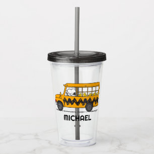Vaso Acrílico Cacahuetes Controlador de bus Snoopy