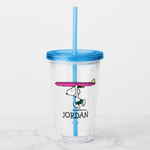Vaso Acrílico Cacahuetes   Ejecución de Snoopy   Añadir su nombr