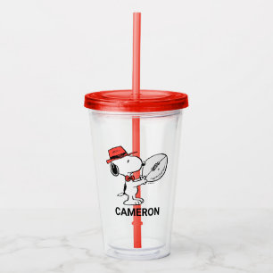 Vaso Acrílico Cacahuetes   Entrenador de Snoopy Football