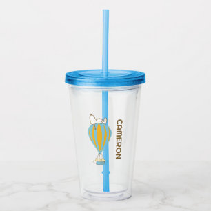 Vaso Acrílico Cacahuetes Globo de aire caliente Snoopy & Woods