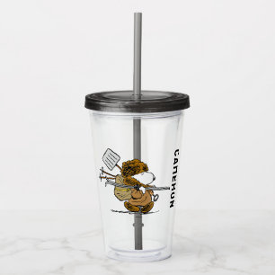 Vaso Acrílico Cacahuetes   Guerrero de la nieve de Snoopy