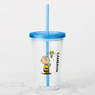 Vaso Acrílico Cacahuetes   Idea de Charlie Brown sobre la bombil