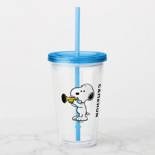 Vaso Acrílico Cacahuetes Jugador de trompeta Snoopy