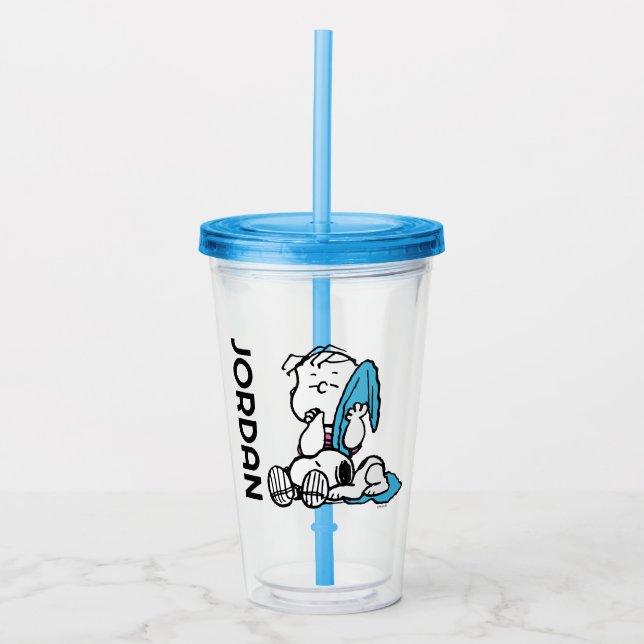 Vaso Acrílico Cacahuetes | Linus & Snoopy (Anverso)