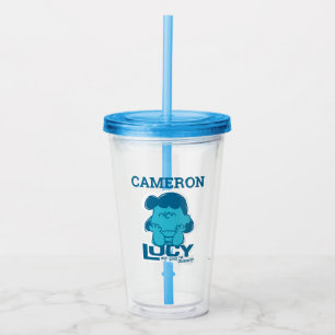 Vaso Acrílico Cacahuetes Lucy ¿Quién dice que soy cangrejo?
