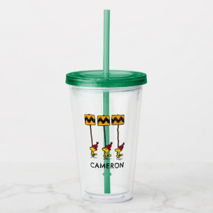 Vaso Acrílico Cacahuetes   Marcha del Rótulo Woodstock & Friends