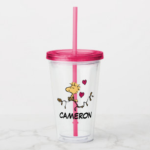 Vaso Acrílico Cacahuetes   Silbato de Woodstock