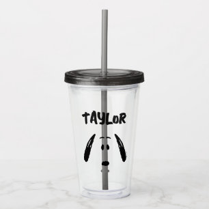 Vaso Acrílico Cacahuetes   Snoopy Face   Añadir su nombre
