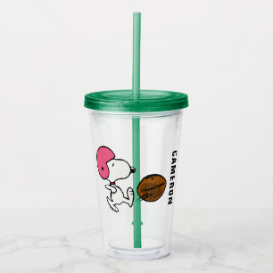 Vaso Acrílico Cacahuetes Snoopy Football Kicker