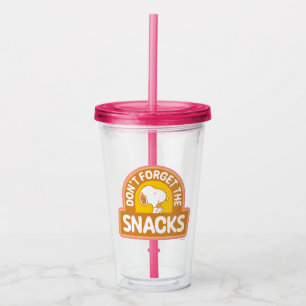 Vaso Acrílico Cacahuetes   Snoopy No olvides los aperitivos