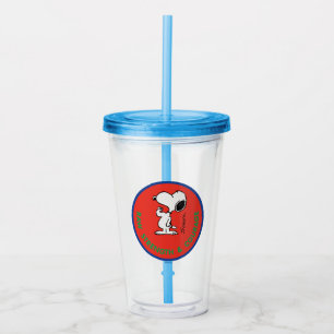 Vaso Acrílico Cacahuetes Snoopy Raw Strength & Courage Badge