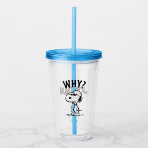 Vaso Acrílico Cacahuetes   Snoopy Se Pregunta Por Qué?