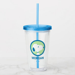 Vaso Acrílico Cacahuetes Sueños de Deco Azul Snoopy Añadir s