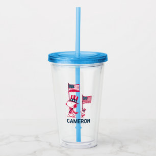 Vaso Acrílico Cacahuetes   Verano americano   Añadir su nombre
