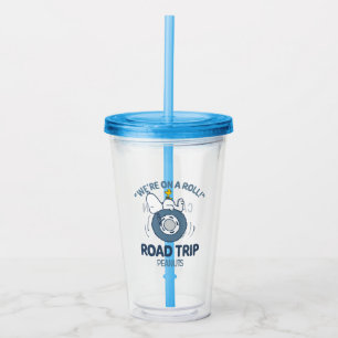Vaso Acrílico Cacahuetes   Viaje por carretera Snoopy & Woodstoc