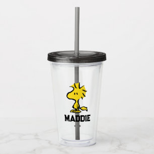 Vaso Acrílico Cacahuetes   Woodstock, amigo de Snoopy