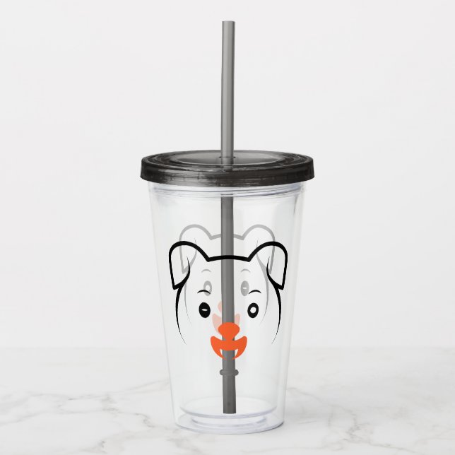 Vaso Acrílico Cachorro de cachorros (Anverso)