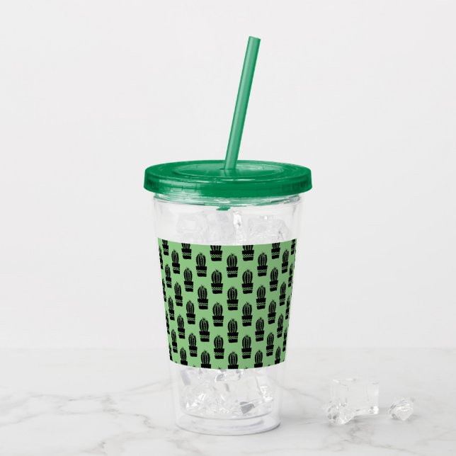 Vaso Acrílico Cactus! (Reverso (hielo))