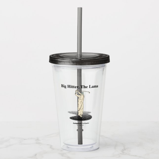 Vaso Acrílico Caddyshack | Big Hitter, El Lama (Anverso)