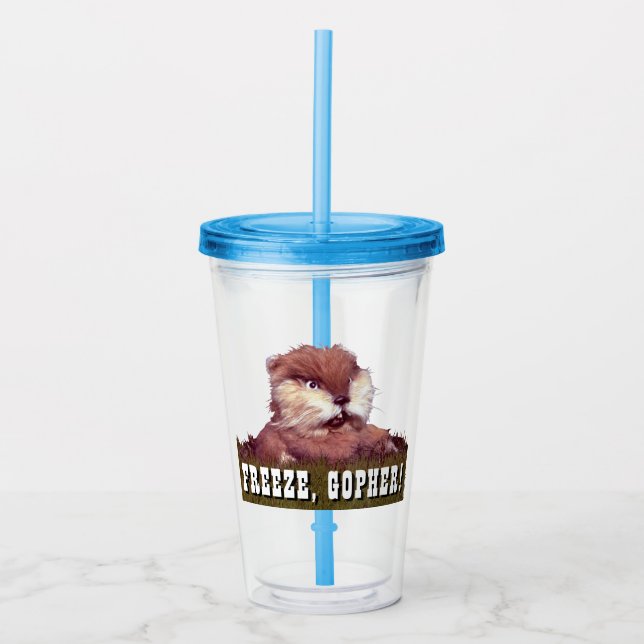 Vaso Acrílico Caddyshack | ¡Congelación, Gopher! (Anverso)