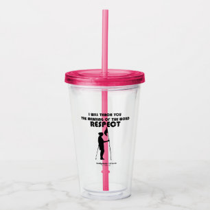 Vaso Acrílico Caddyshack   Te Enseñaré El Significado De La W
