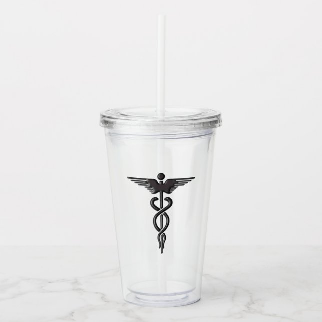 Vaso Acrílico Caduceus (Anverso)