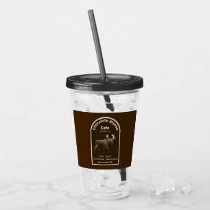Vaso Acrílico Cafetería de chocolate Moose