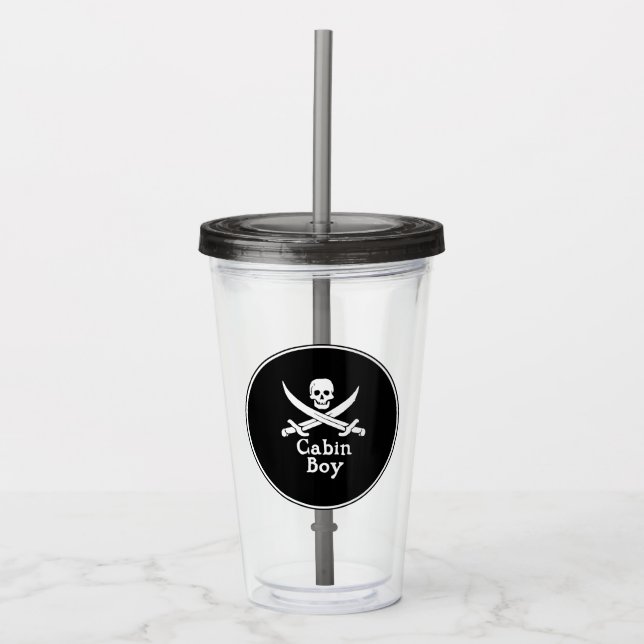 Vaso Acrílico Camarero de Cabina  (Anverso)